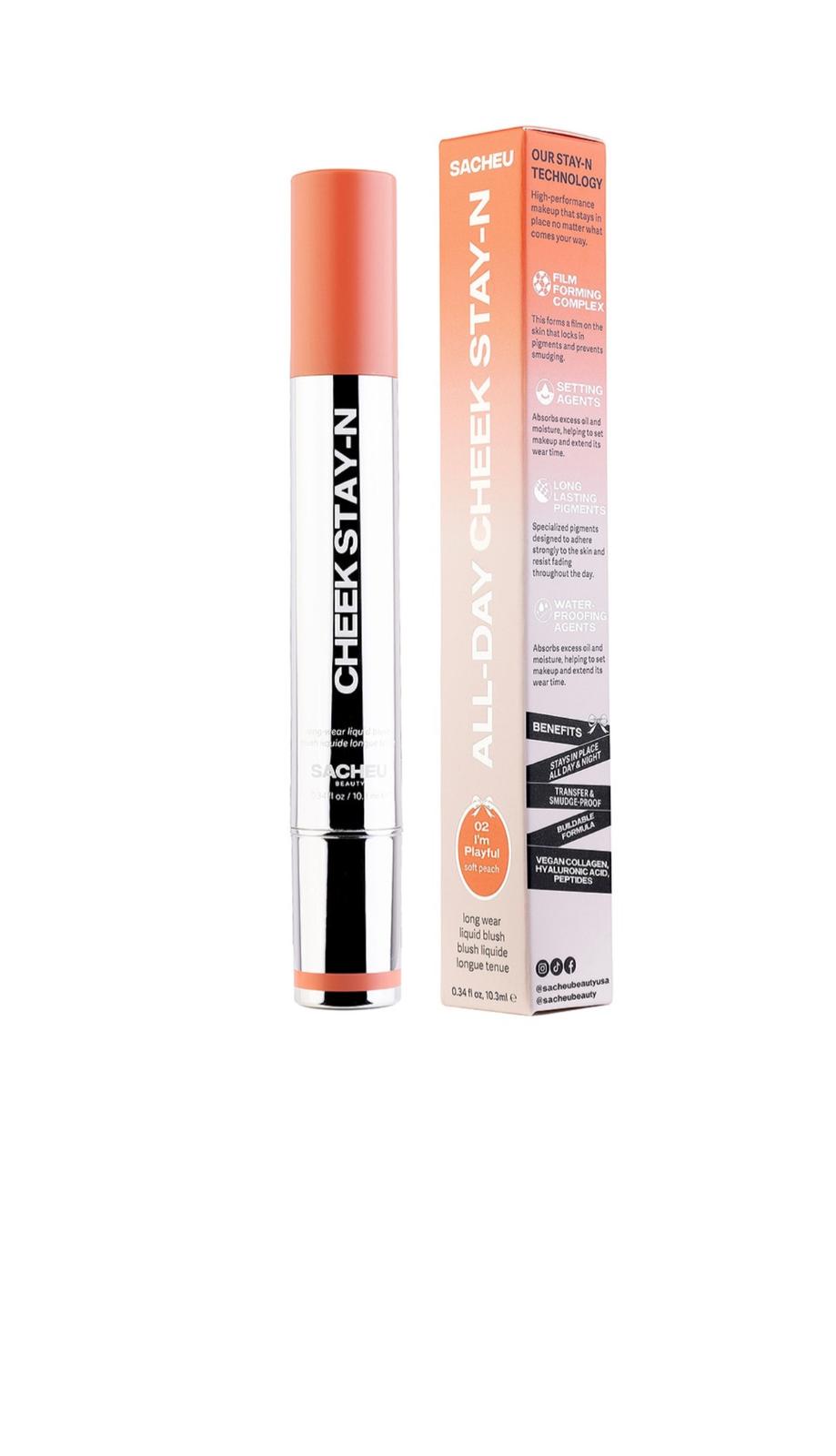 Sacheu Cheek Stay-n All Day Liquid Blush in 02 I`m Playful